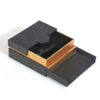 Black Gold Double-Door Rigid Box with Custom Foam Insert