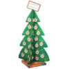 Christmas Tree Corrugated Retail Display Stand with Shelves
