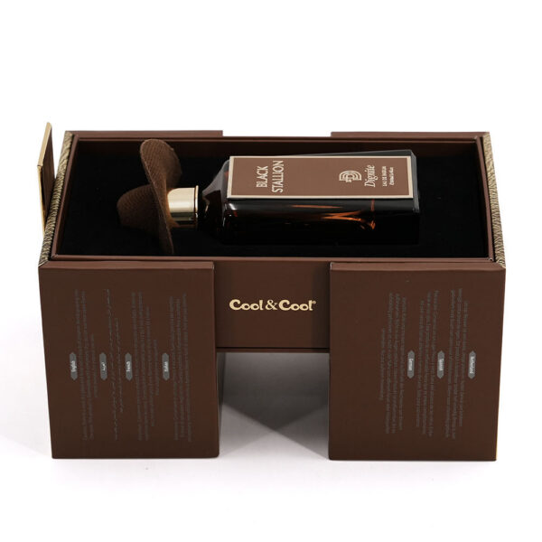 Foil Stamped Double-Door Perfume Box with Molded Insert