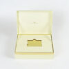 Ivory VIP Card Rigid Presentation Box with Gold Foil Logo