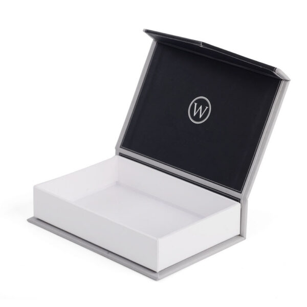 Logo Printed Rigid Watch Presentation Box with White Tray