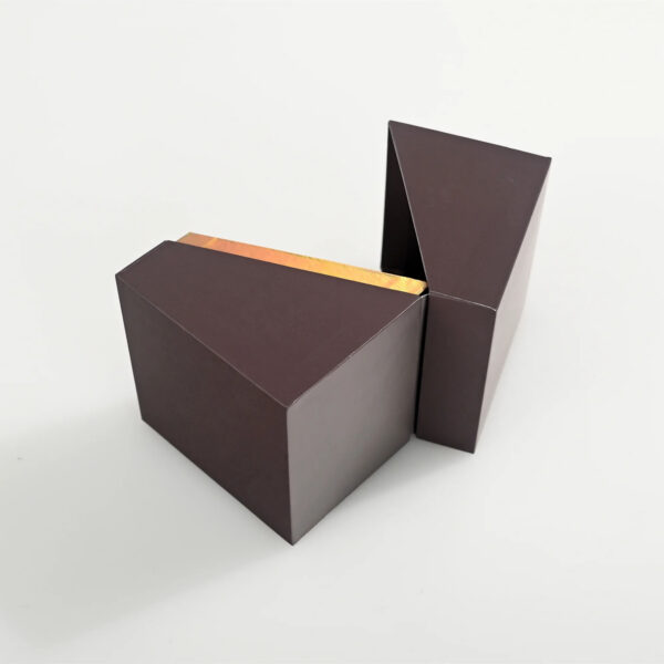 Luxury Hinged Candle Jar Rigid Gift Box with Gold Foil Rim