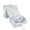 Marble Pattern Foldable Gift Box with Ribbon Tie Closure