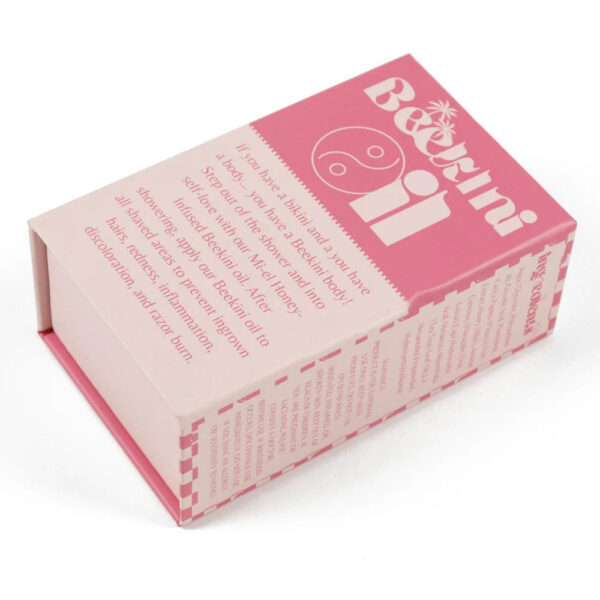 Pink Book-Style 30ml Body Oil Gift Box with Foam Insert Pink Book-Style 30ml Body Oil Gift Box with Foam Insert