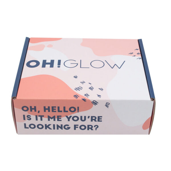 Retail-Ready Beauty Mailer Box with Pink Interior Print